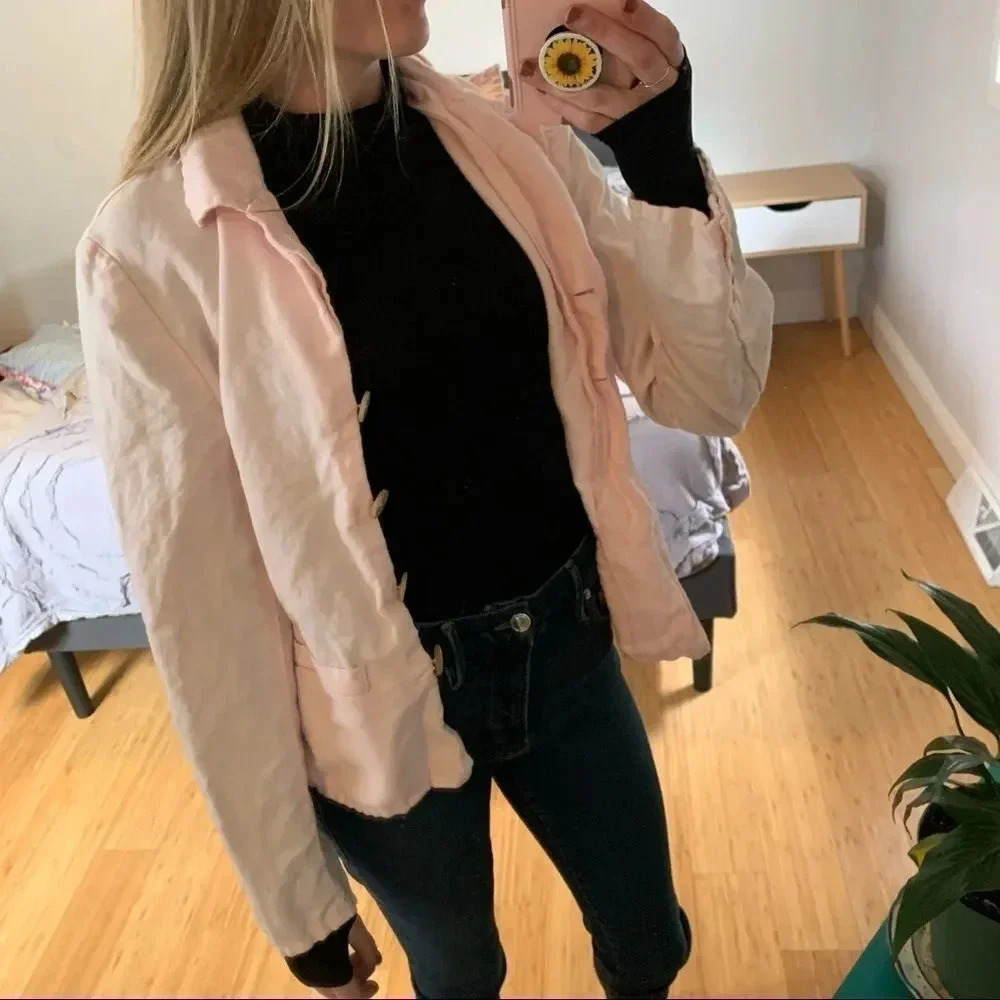 Vintage Talbots Linen Blend Blazer Jacket